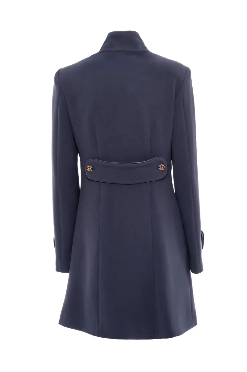 Cappotto a Collo Alto con Bottoni Dorati miniatura 2