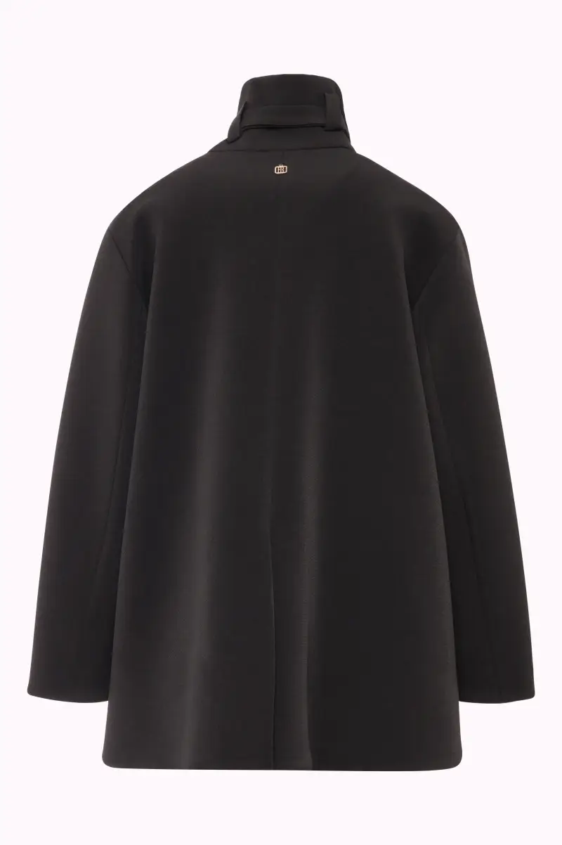 Cappotto Corto con Collo Alto a Imbuto e Fibbia miniatura 2