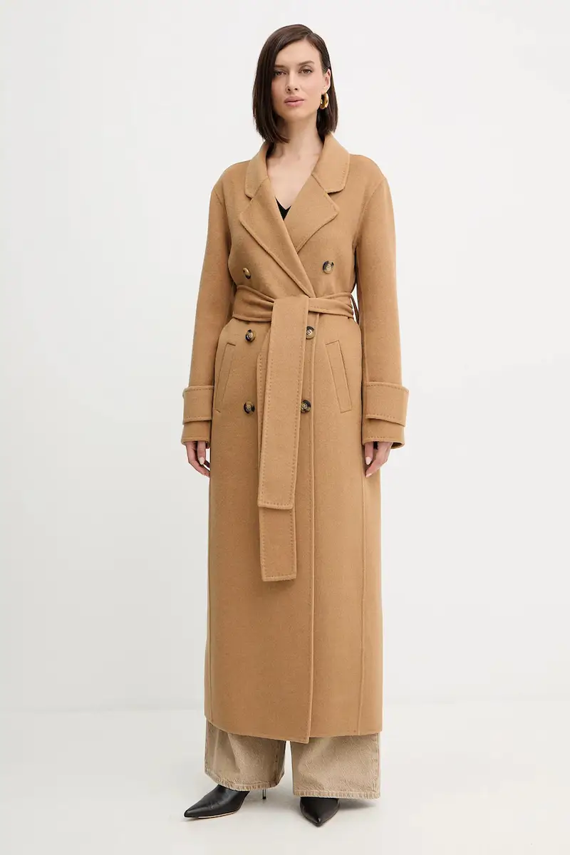 cappotto in lana colore beige FR25WC1001W80201