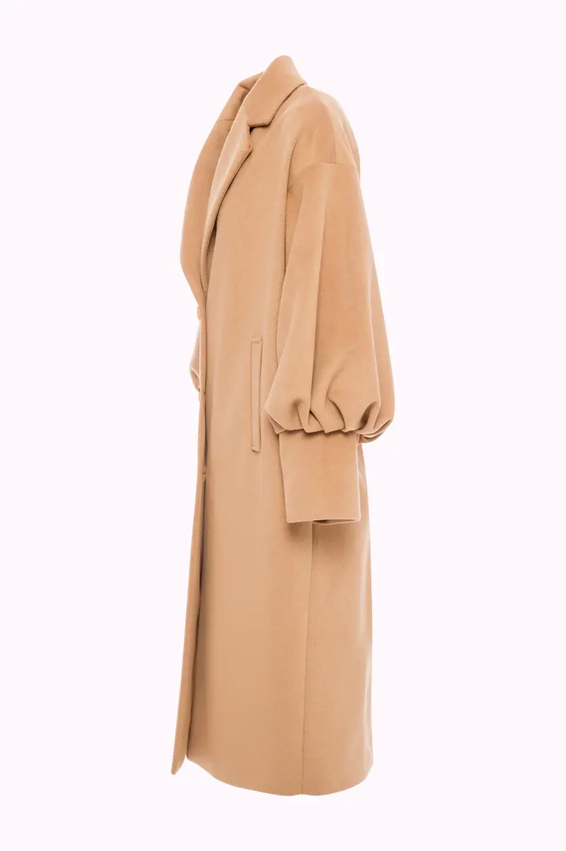 Cappotto Lungo Oversize con Maniche a Palloncino miniatura 2