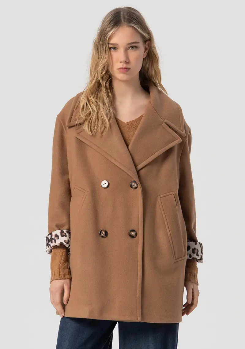 Cappotto oversize doppiopetto