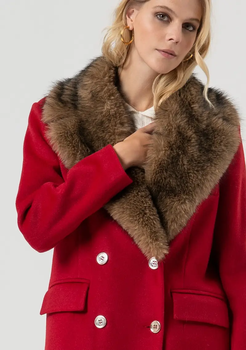 Cappotto regular doppiopetto miniatura 2