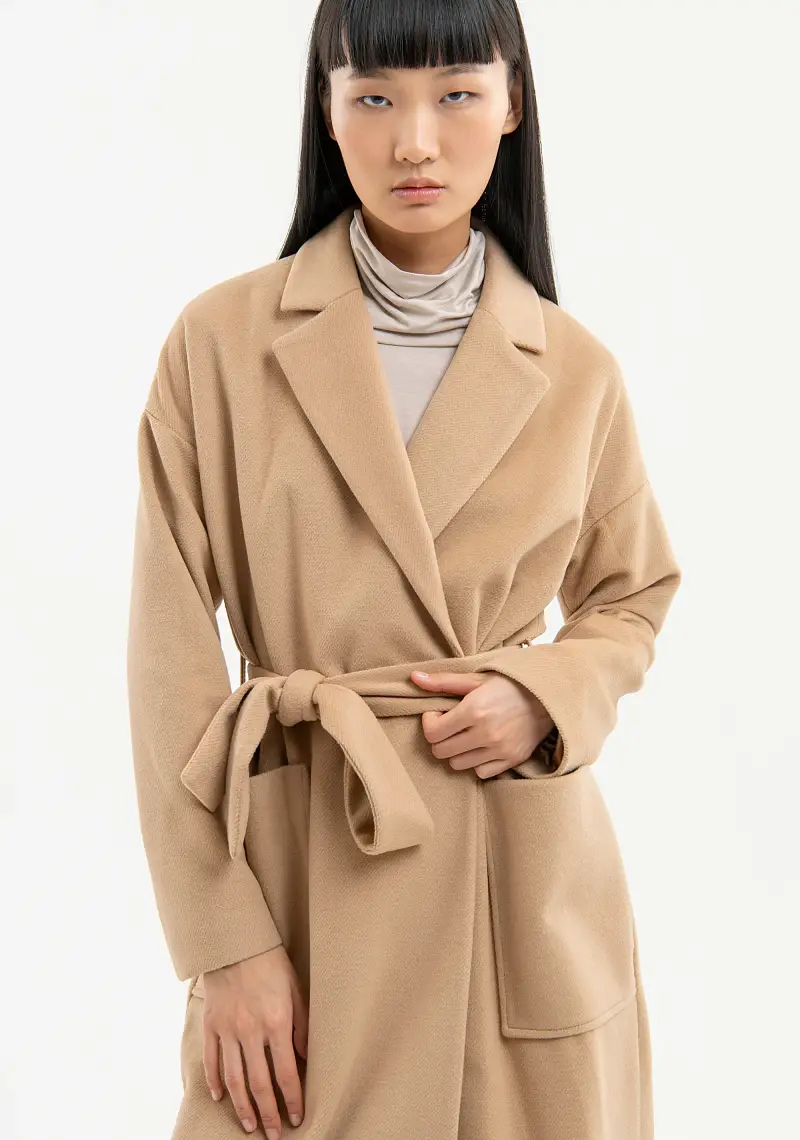 Cappotto regular lungo in panno miniatura 2