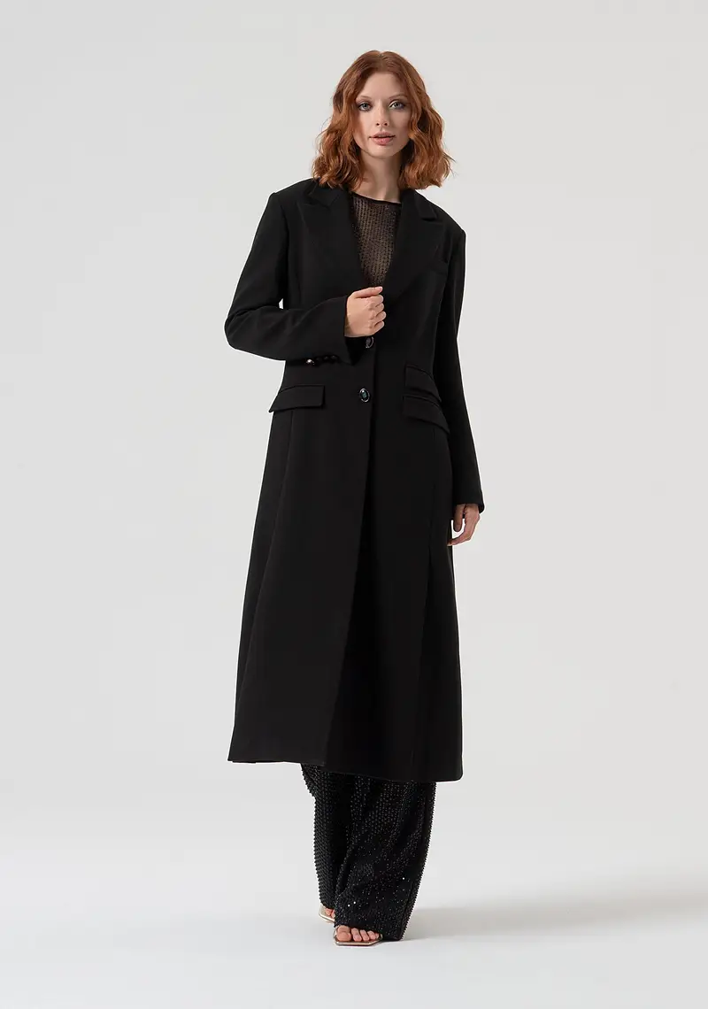 Cappotto regular lungo monopetto