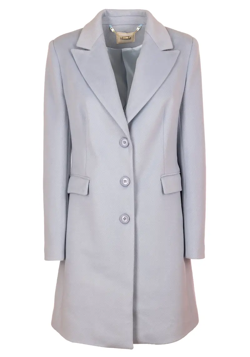 Cappotto slim classico monopetto in panno