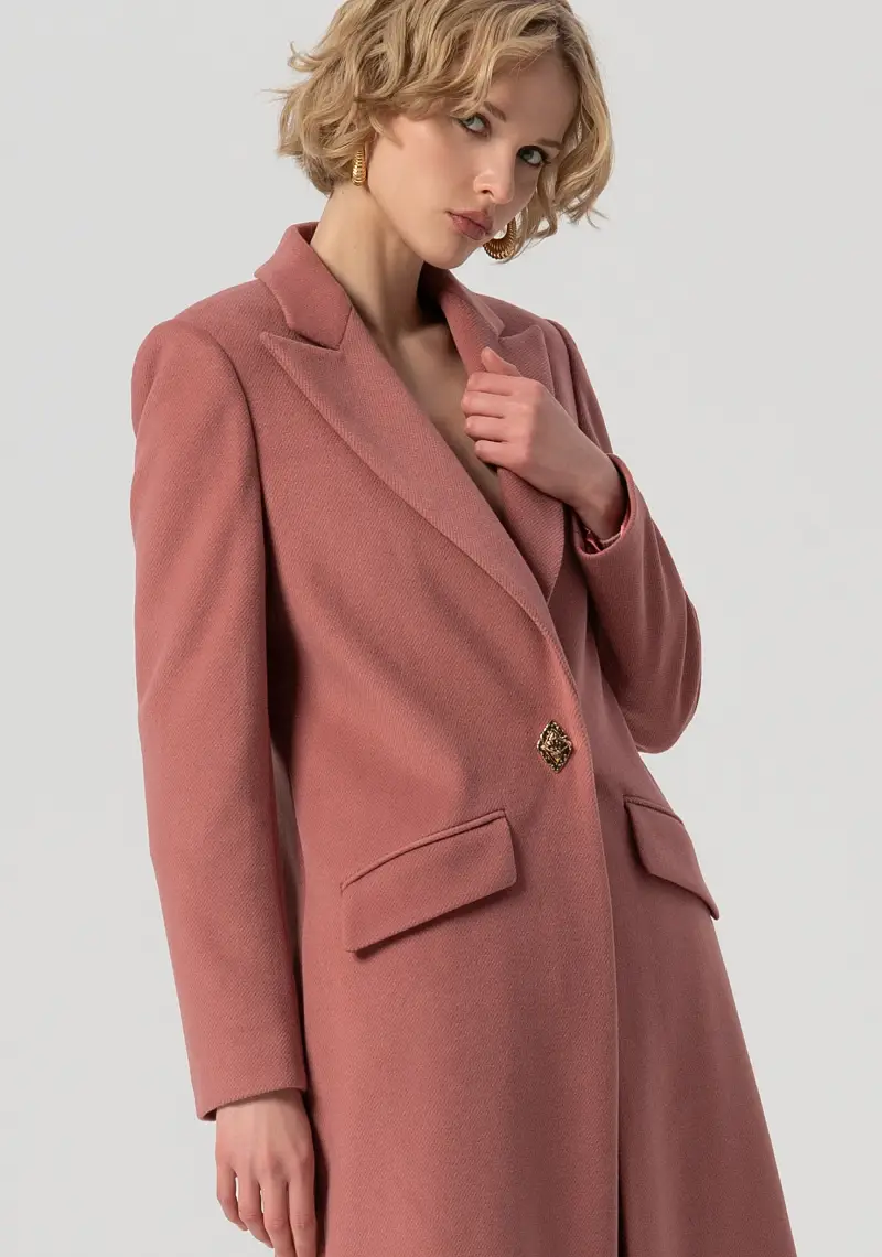 Cappotto slim lungo monopetto miniatura 2