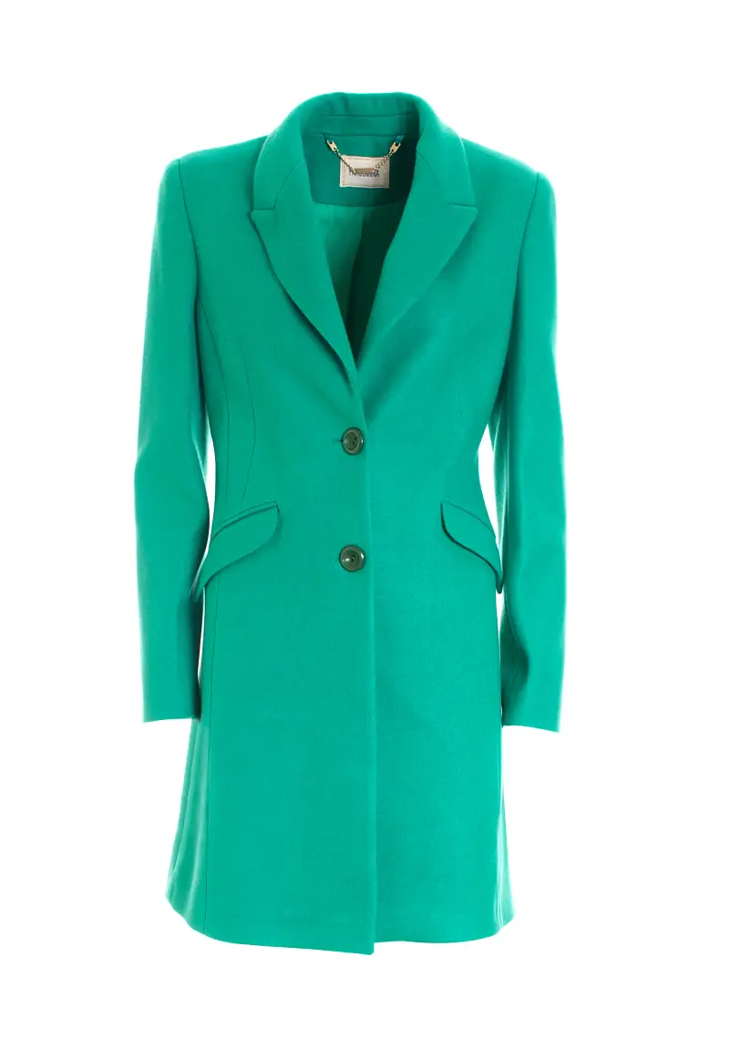 Cappotto slim midi in panno