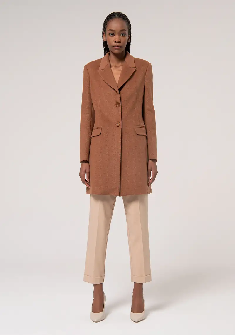 Cappotto slim monopetto