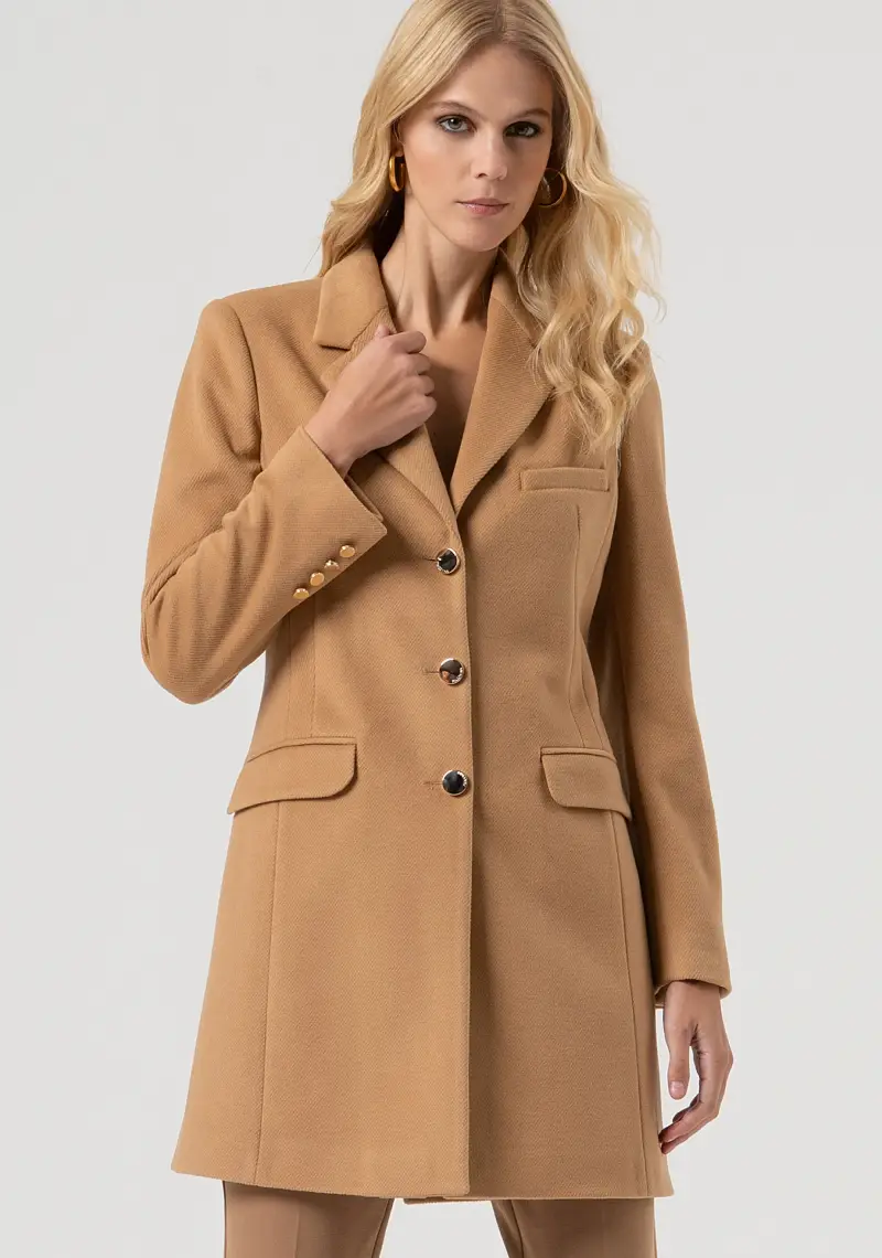 Cappotto slim monopetto