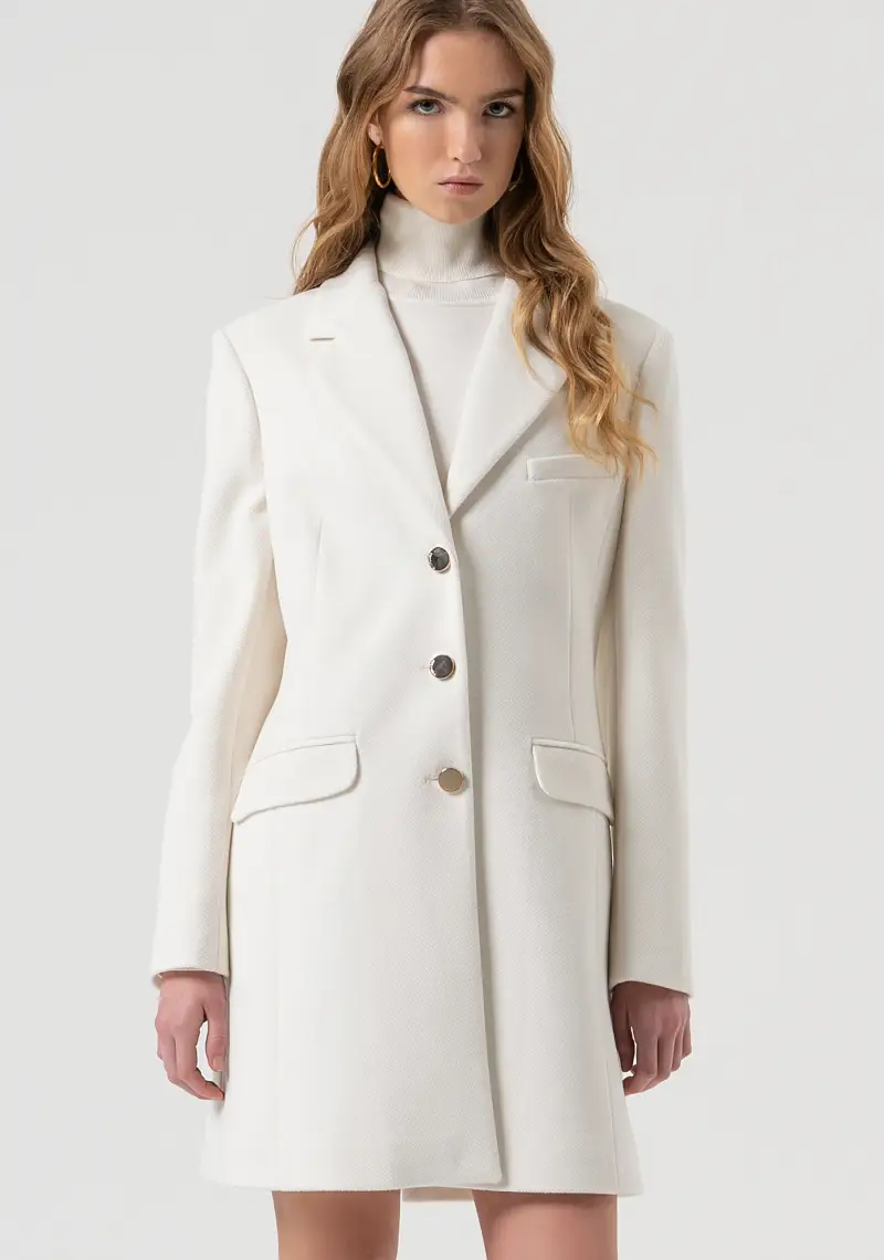 Cappotto slim monopetto