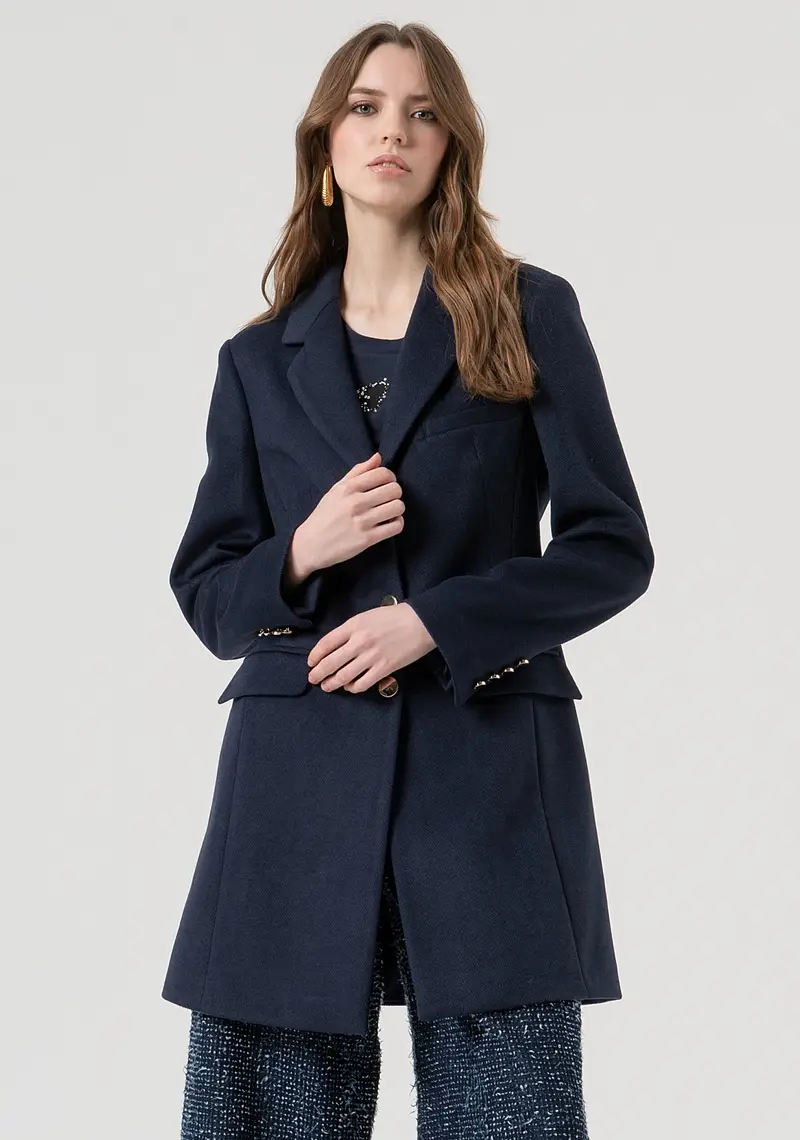 Cappotto slim monopetto