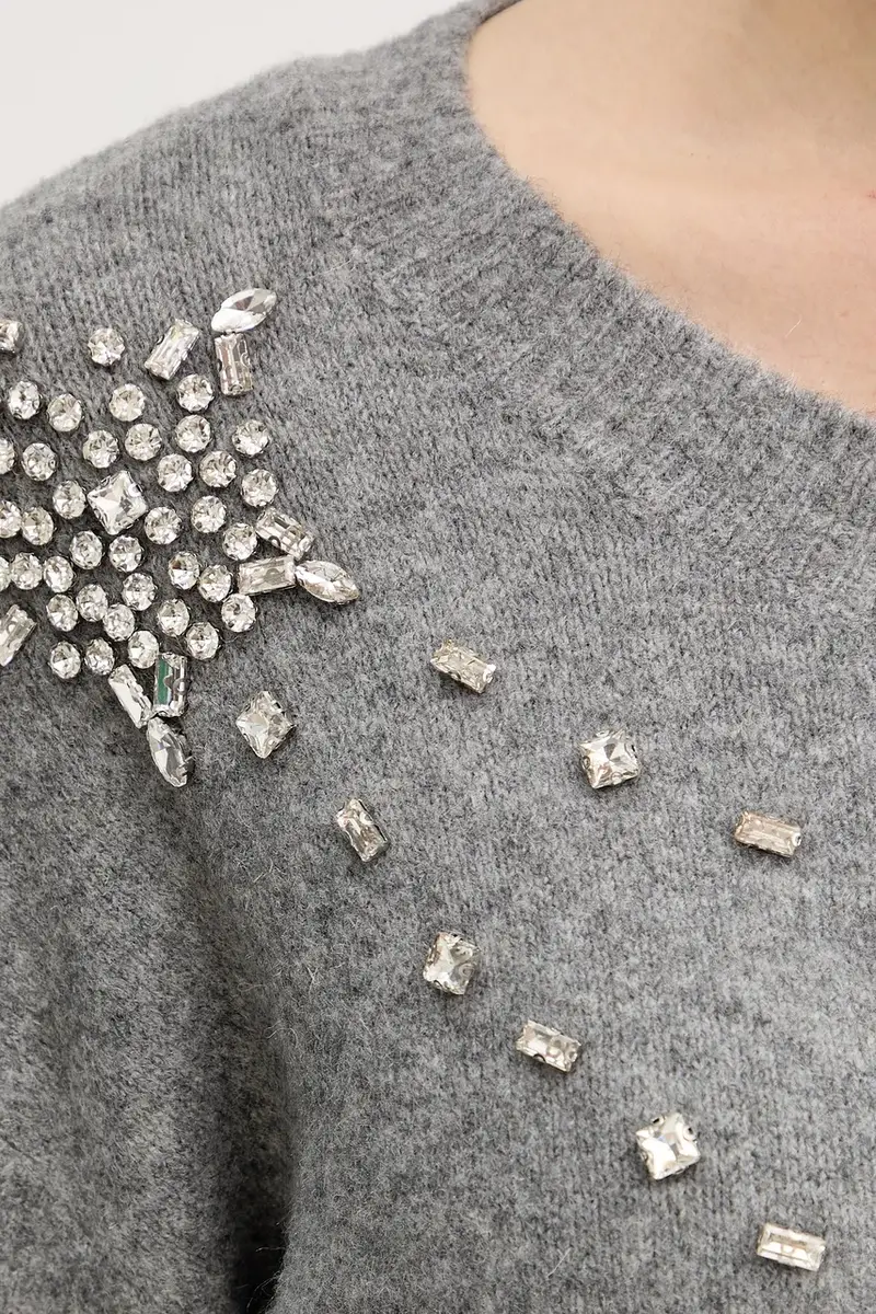 Fracomina Cardigan Donna Grigio 3611795 miniatura 5