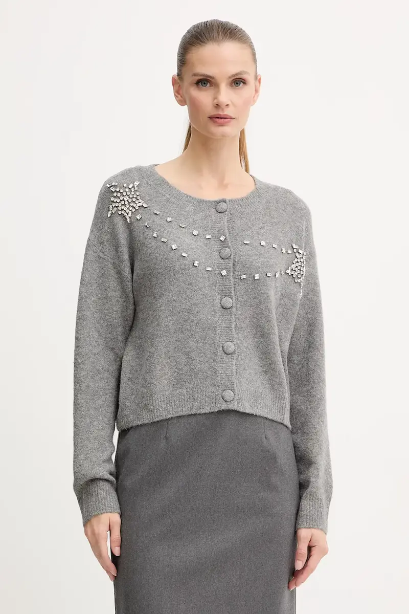 Fracomina Cardigan Donna Grigio 3611795