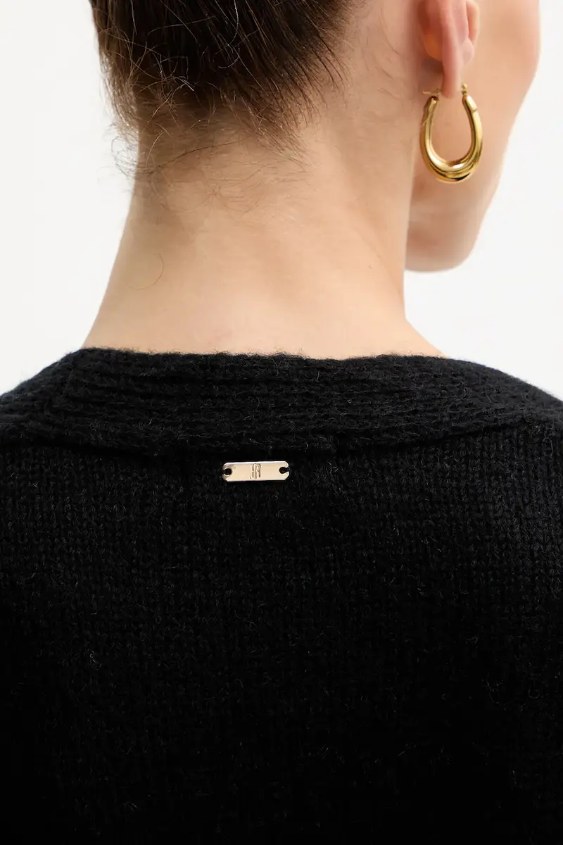 Fracomina Cardigan Donna Nero 3648369 miniatura 5