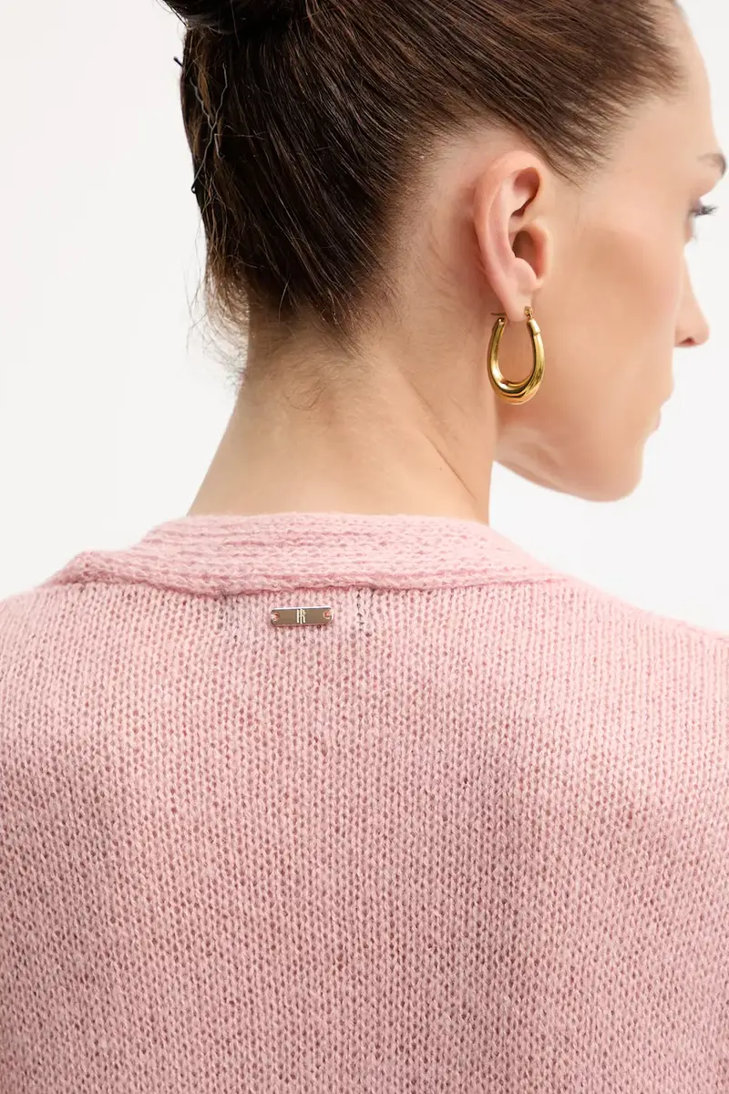 Fracomina Cardigan Donna Rosa 3663583 miniatura 5