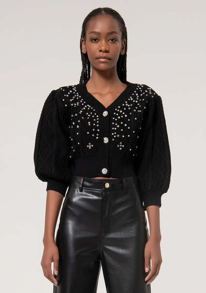 Fracomina Cardigan Nero 4084876