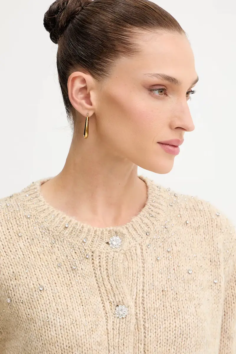 Fracomina Cardigan Donna Beige 3574719 miniatura 4