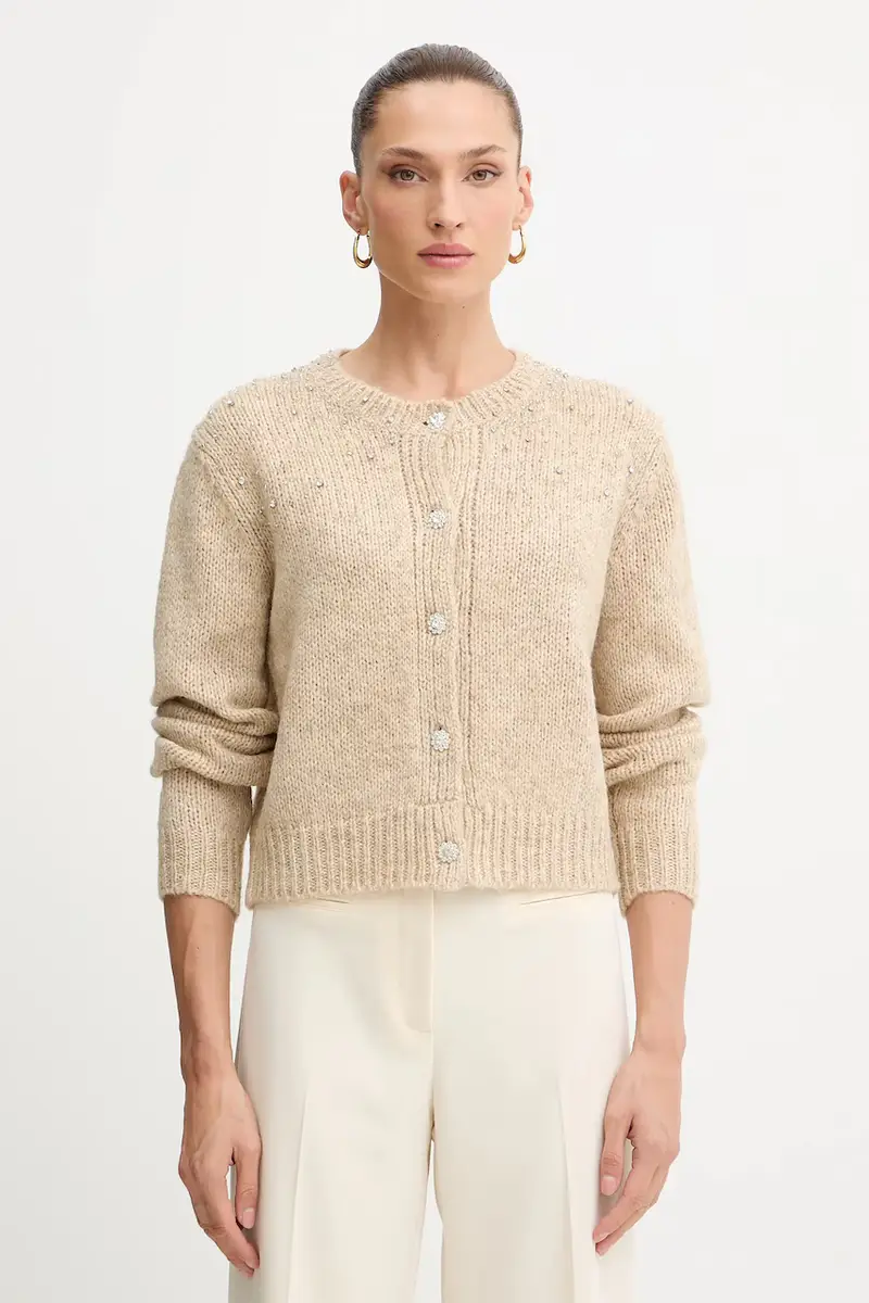 Fracomina Cardigan Donna Beige 3574719
