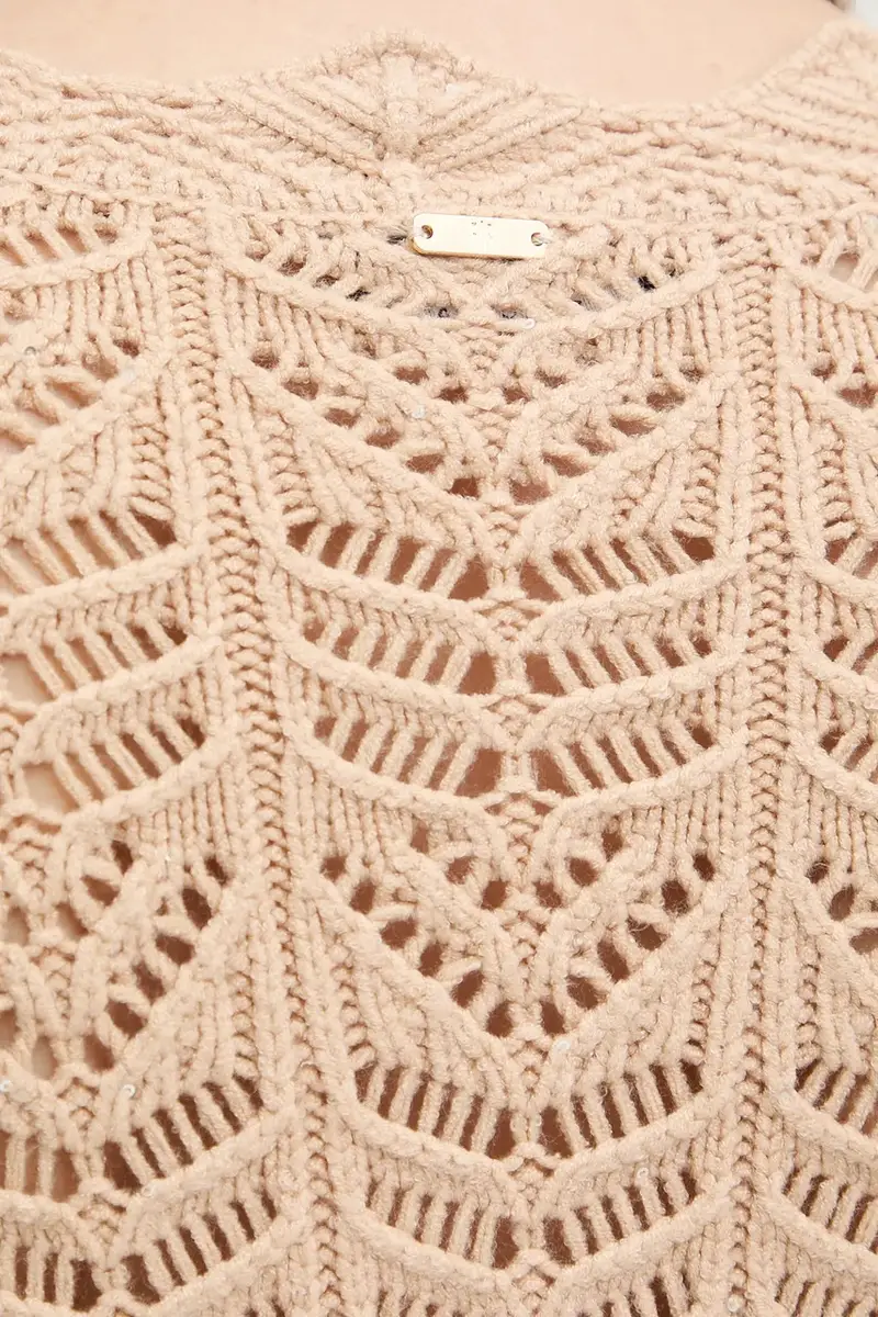 Fracomina Cardigan Donna Beige 3572525 miniatura 5