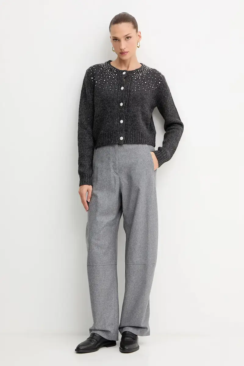 Fracomina Cardigan Donna Grigio 3611586 miniatura 2