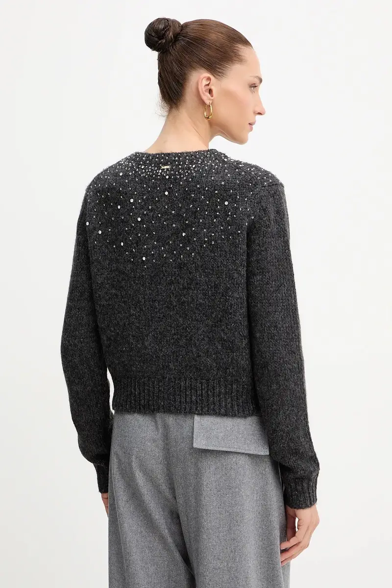 Fracomina Cardigan Donna Grigio 3611586 miniatura 3