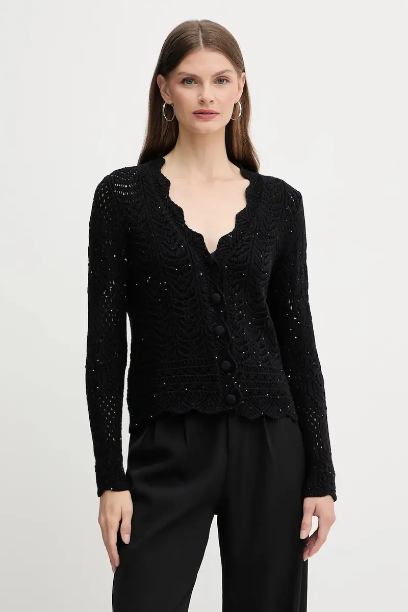 Fracomina Cardigan Donna Nero 3640242