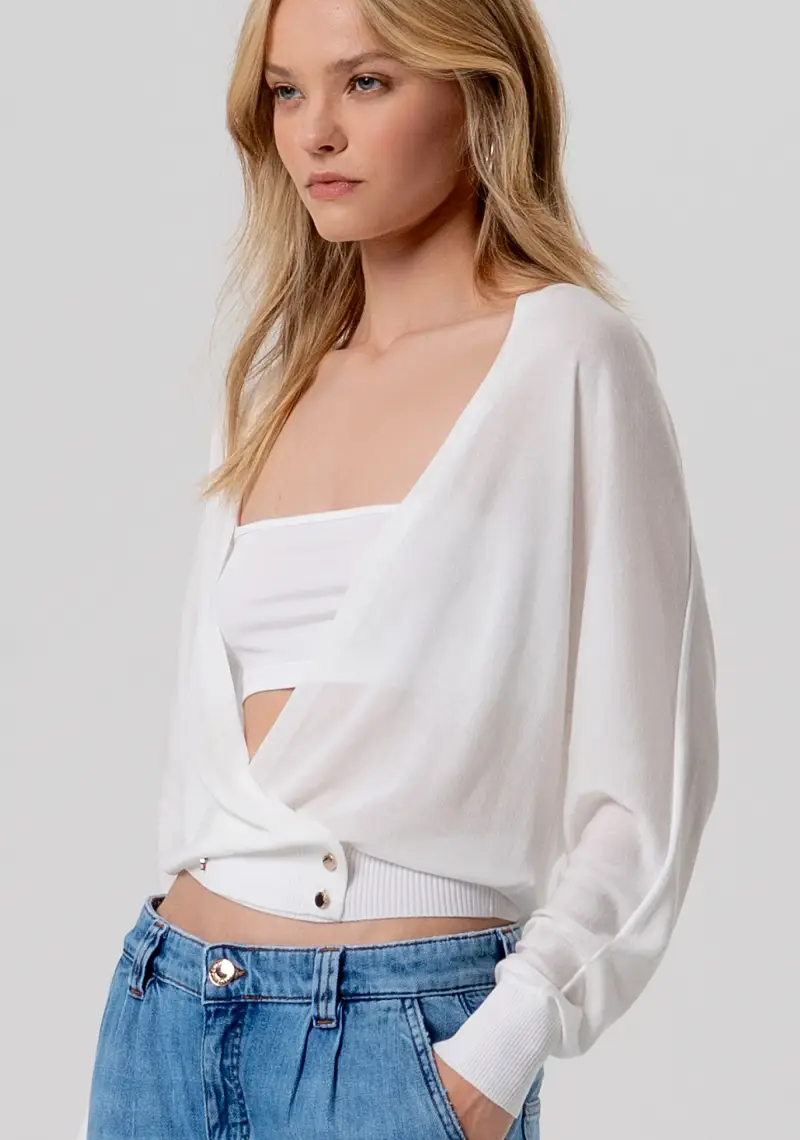 Cardigan over con seta miniatura 2