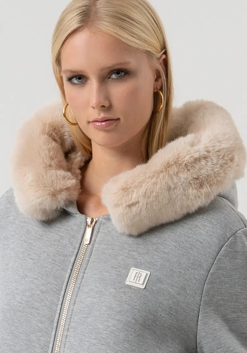 Felpa imbottita over con cappuccio miniatura 2