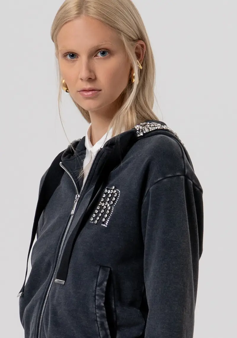 Felpa regular con lavaggio used miniatura 2