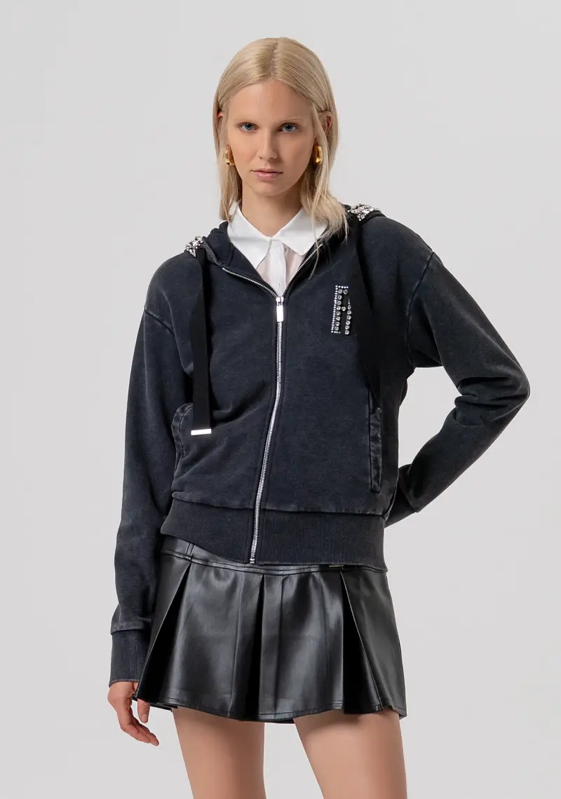 Felpa regular con lavaggio used