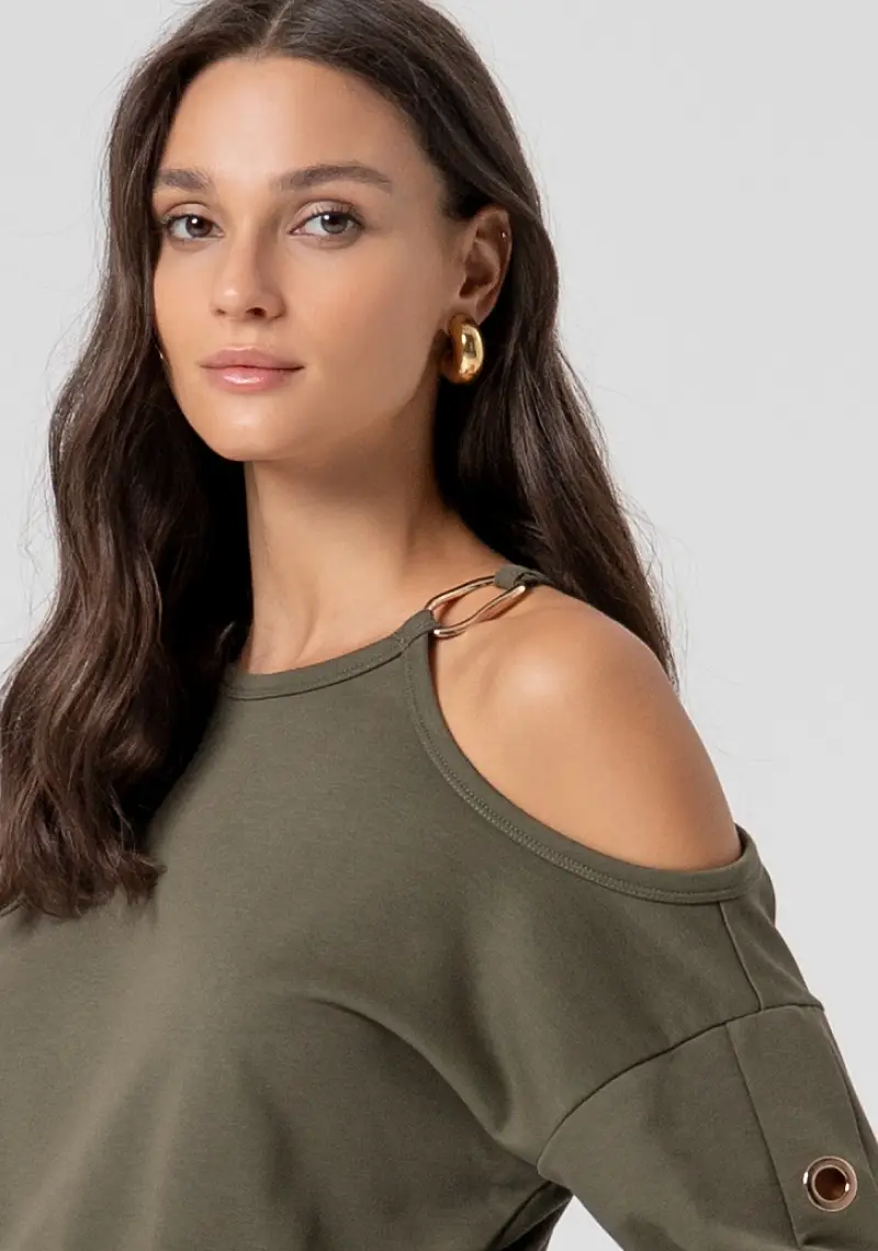 Felpa regular con occhielli vela miniatura 2