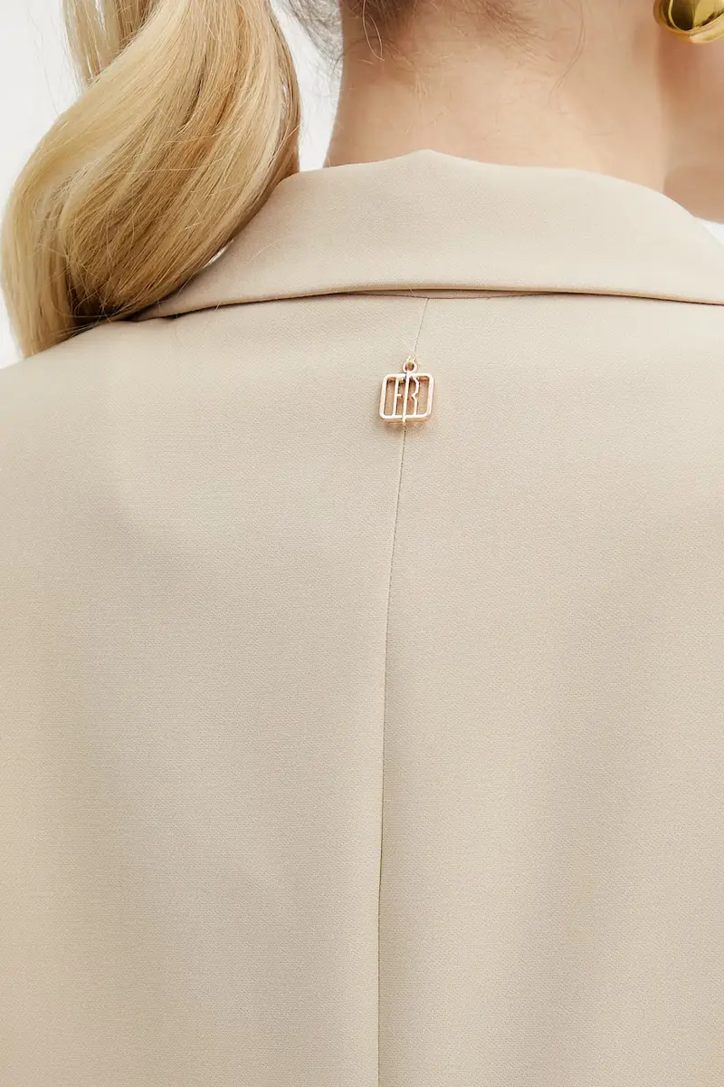 giacca colore beige FR25SJ3009W42901 miniatura 5