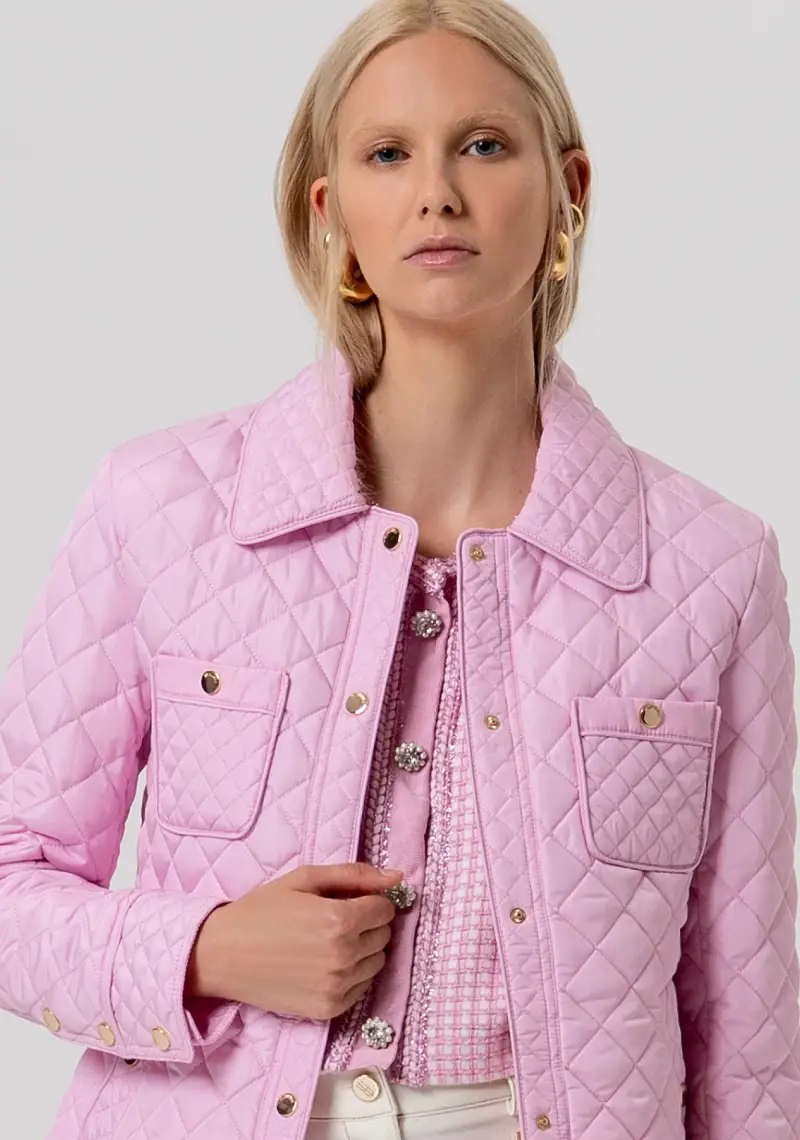 Giacca imbottita regular con tasche a toppa miniatura 2