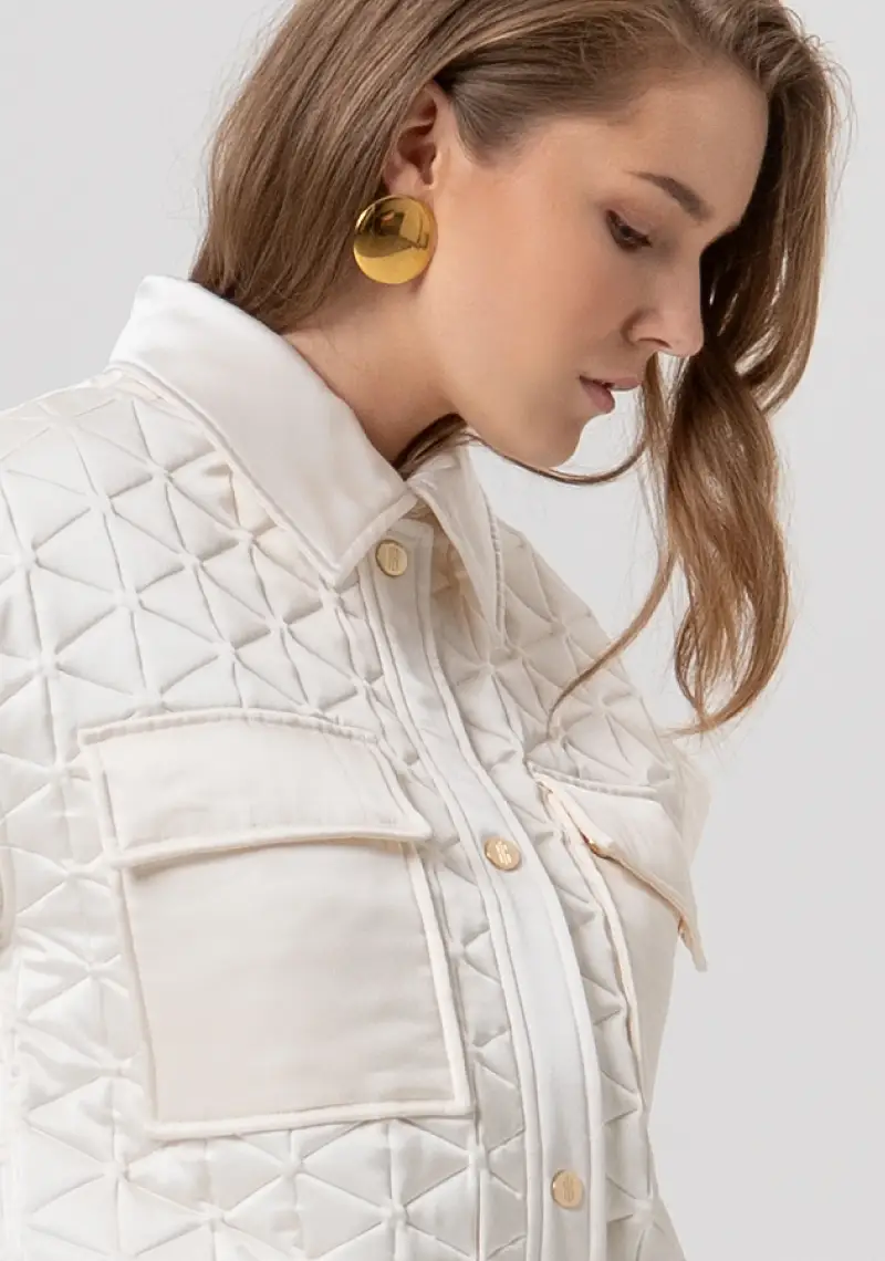 Giacca imbottita senza maniche con tasconi sul petto miniatura 2