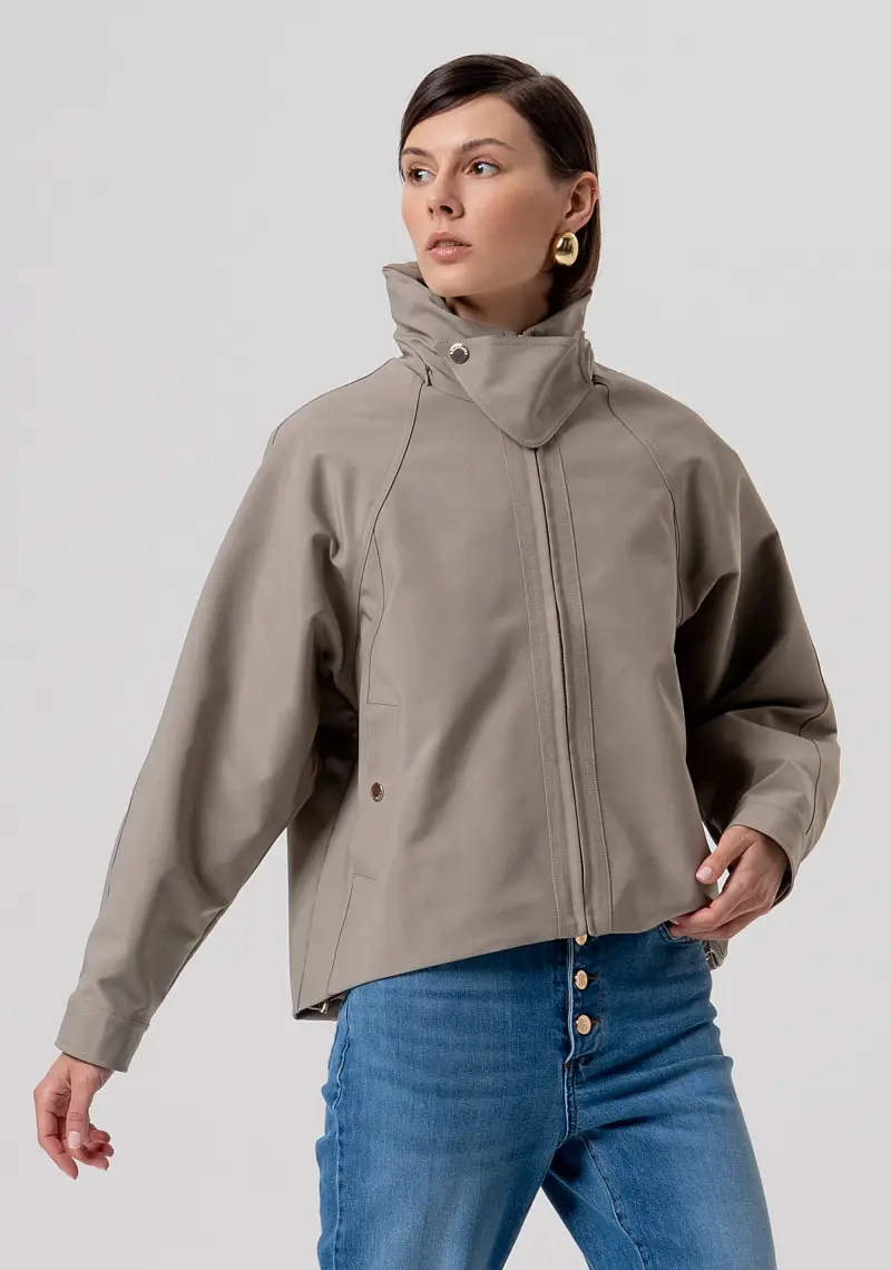 Giacca over in tessuto tecnico