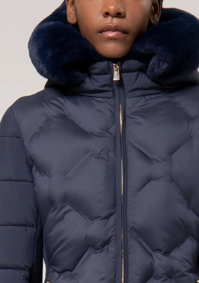 Giacca regular imbottita con cappuccio miniatura 2