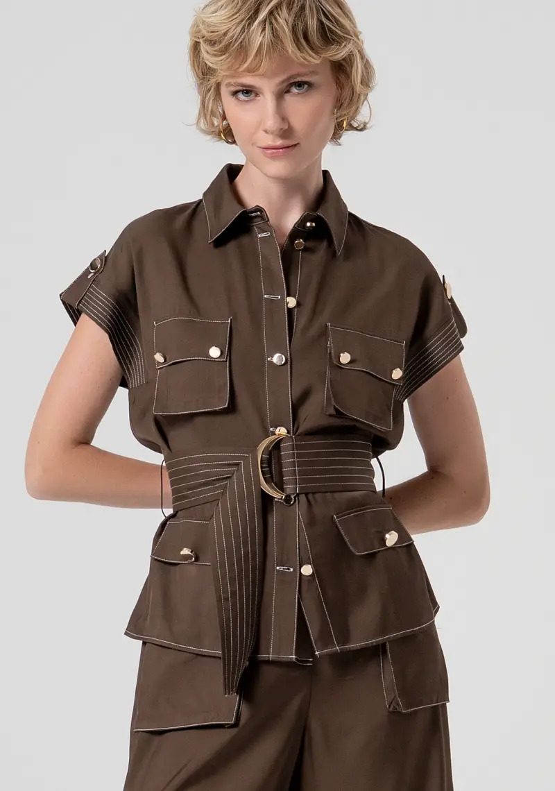 Giacca regular in viscosa