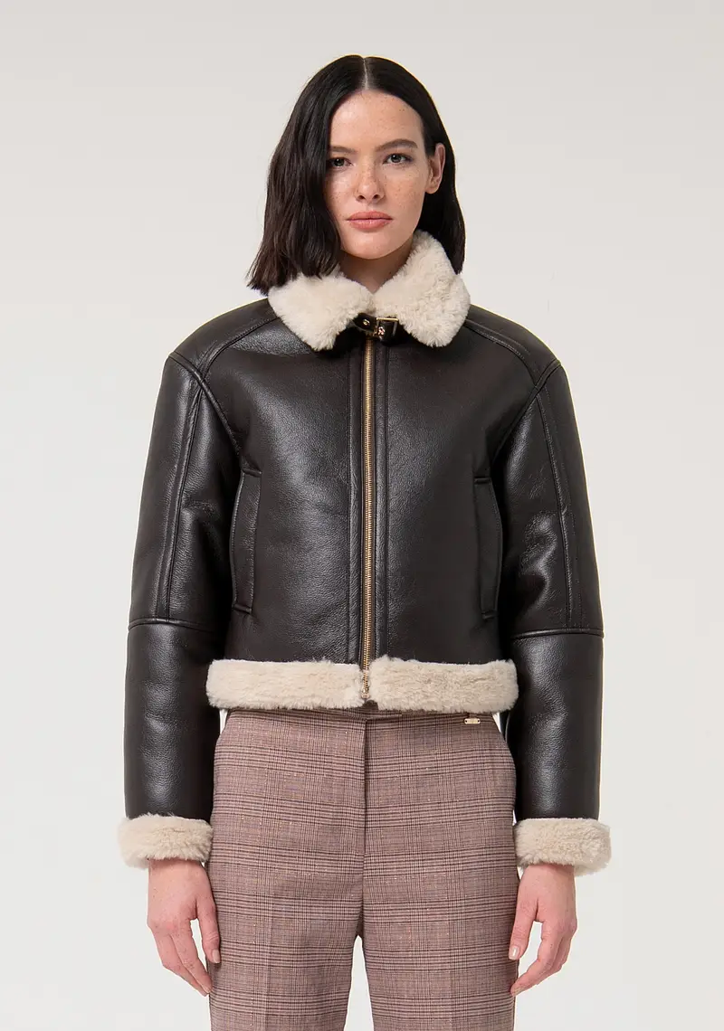 Giacca regular modello aviatore