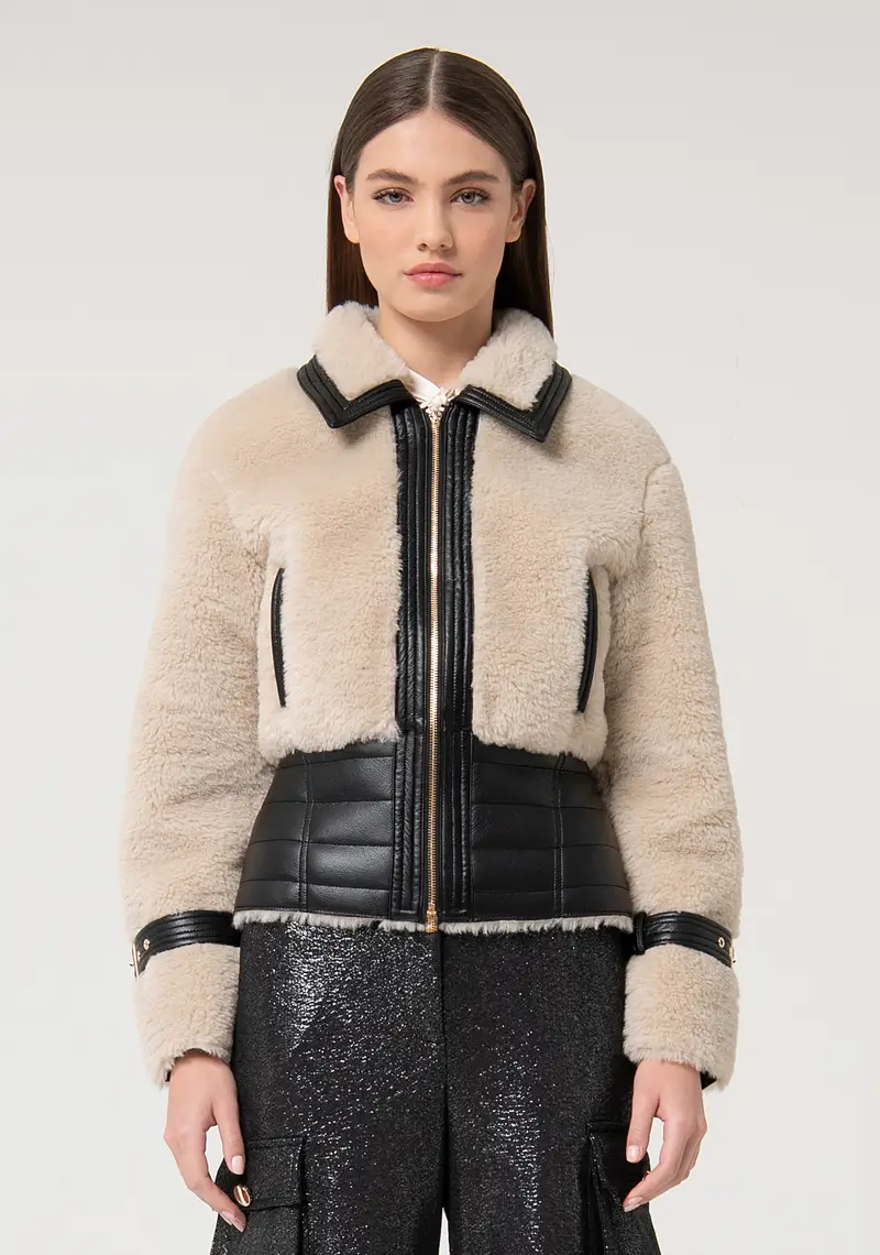 Giacca regular modello aviatore