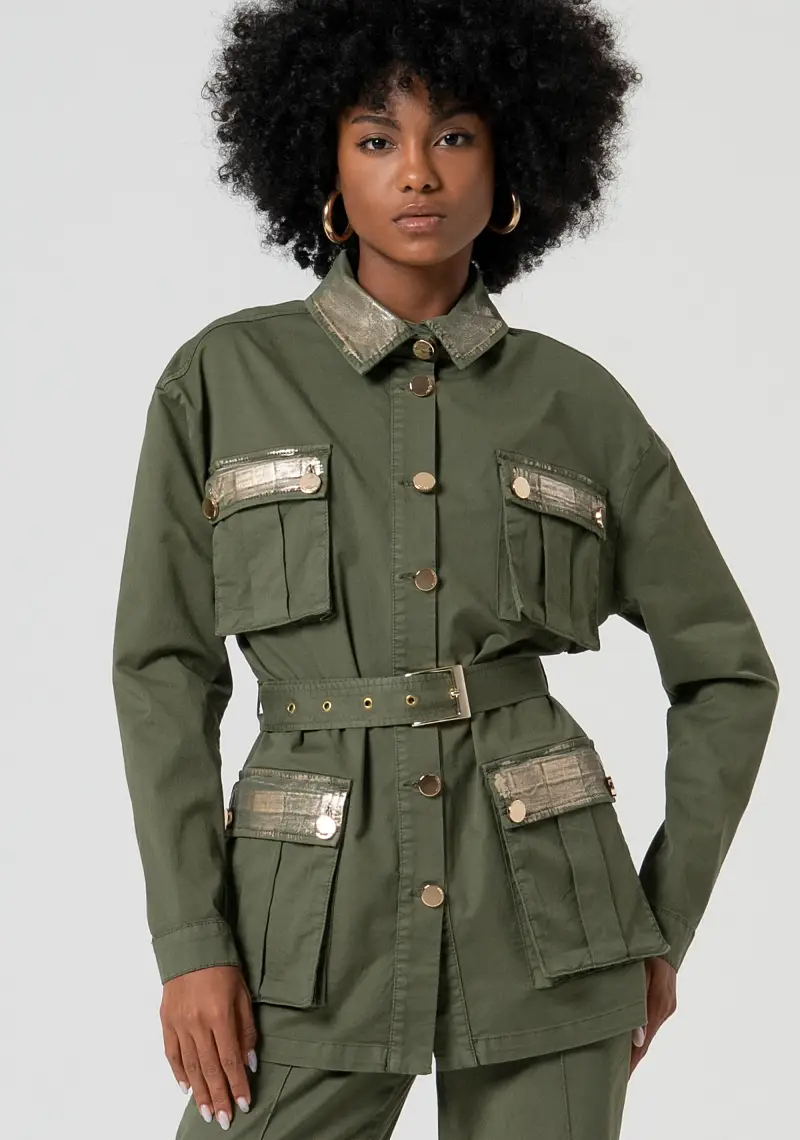 Giacca regular modello Sahariana