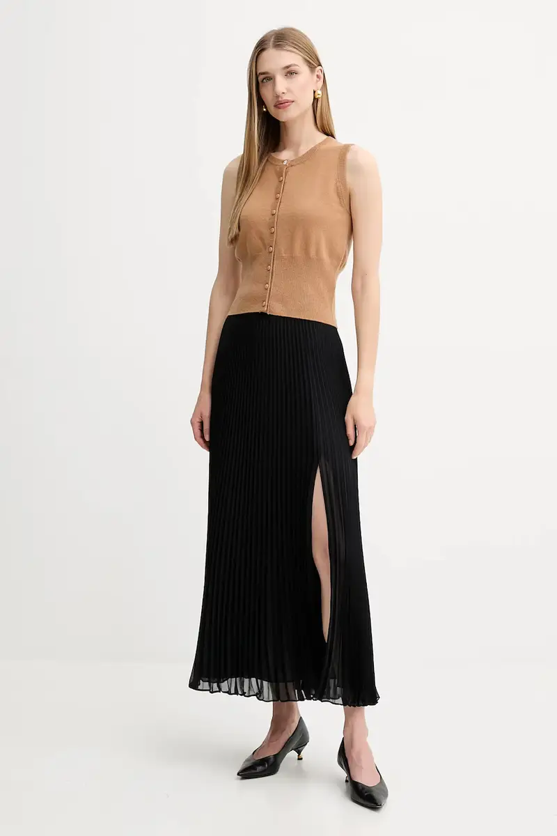 gilè in lana donna colore beige FR25WJ5008K47301 miniatura 2