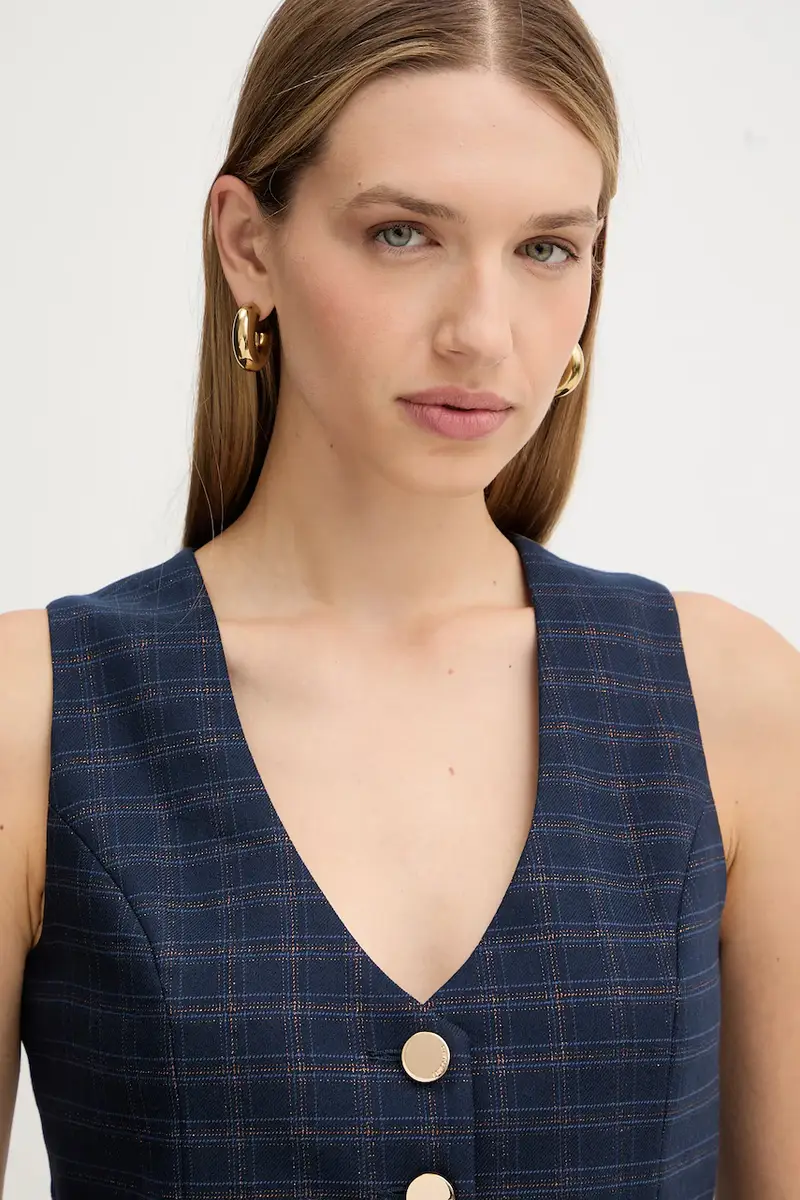 gilet colore blu FS25WJ5002W56195 miniatura 4