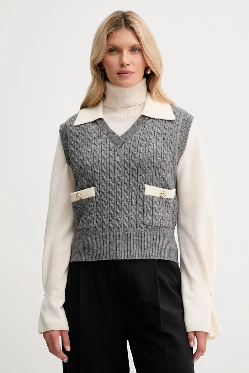 Fracomina Gilet Donna Grigio 3610310