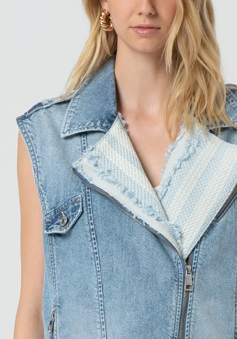 Fracomina Gilet Denim 3511409 miniatura 2