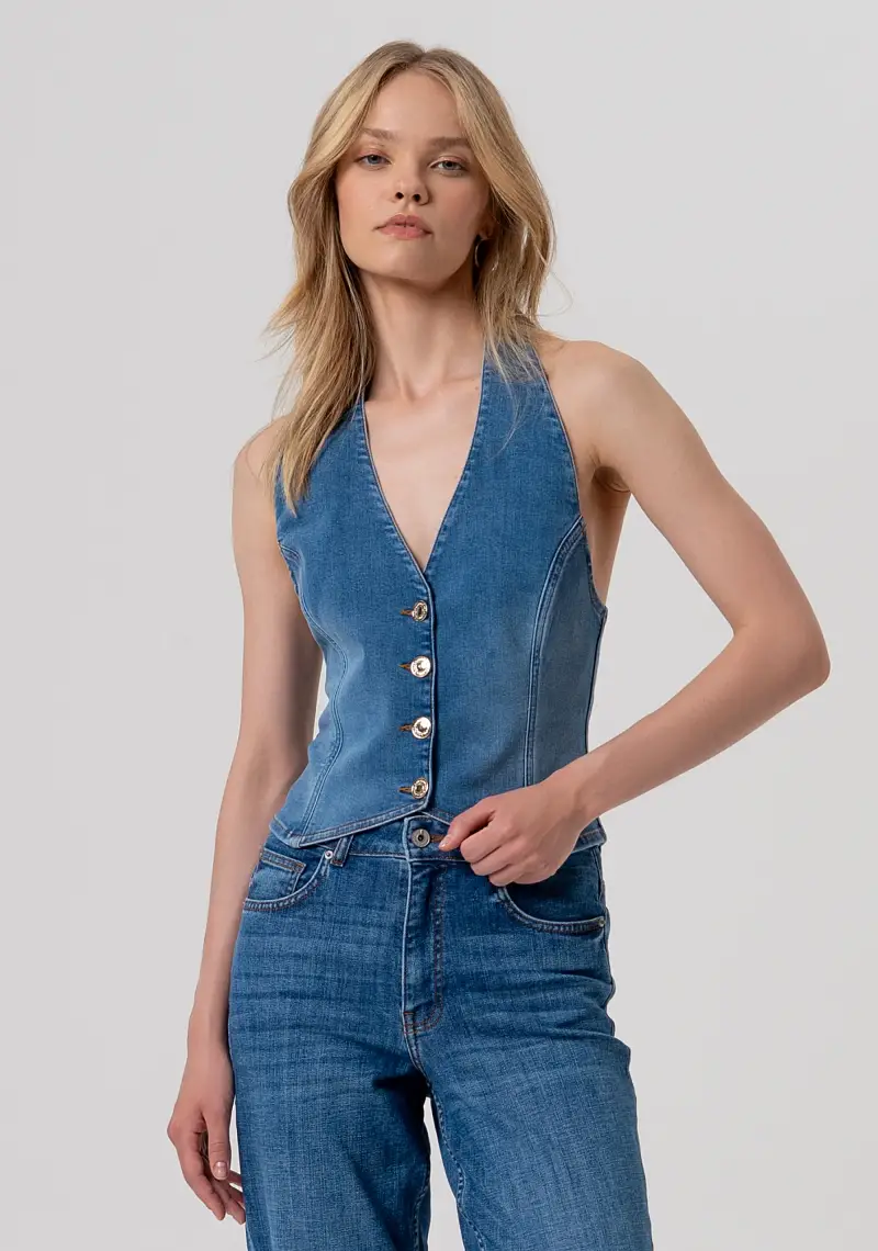 Fracomina Gilet Denim 4082274