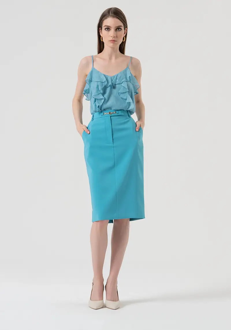 Gonna a tubino slim midi