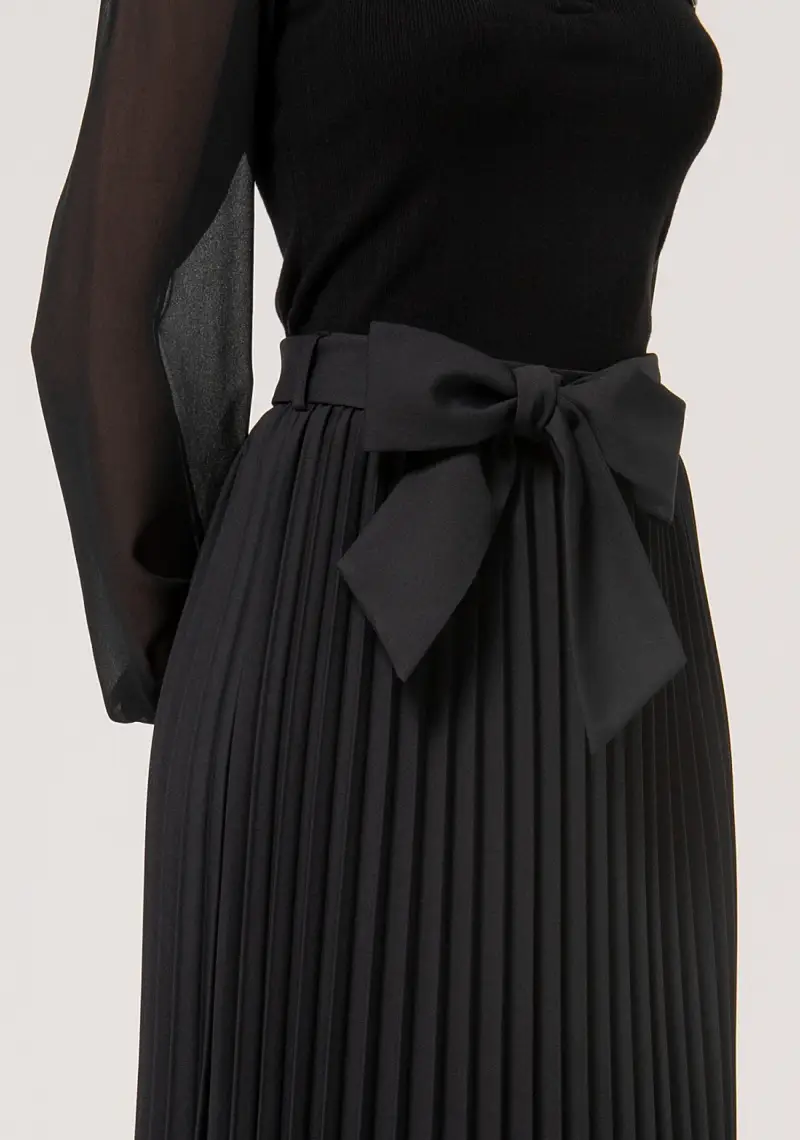 Gonna ampia plissettata midi miniatura 2