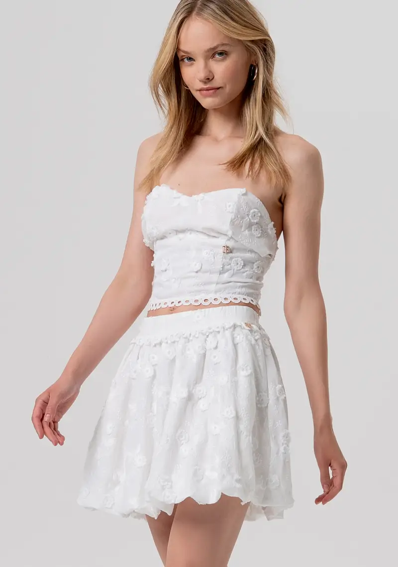 Gonna flare mini in pizzo miniatura 2