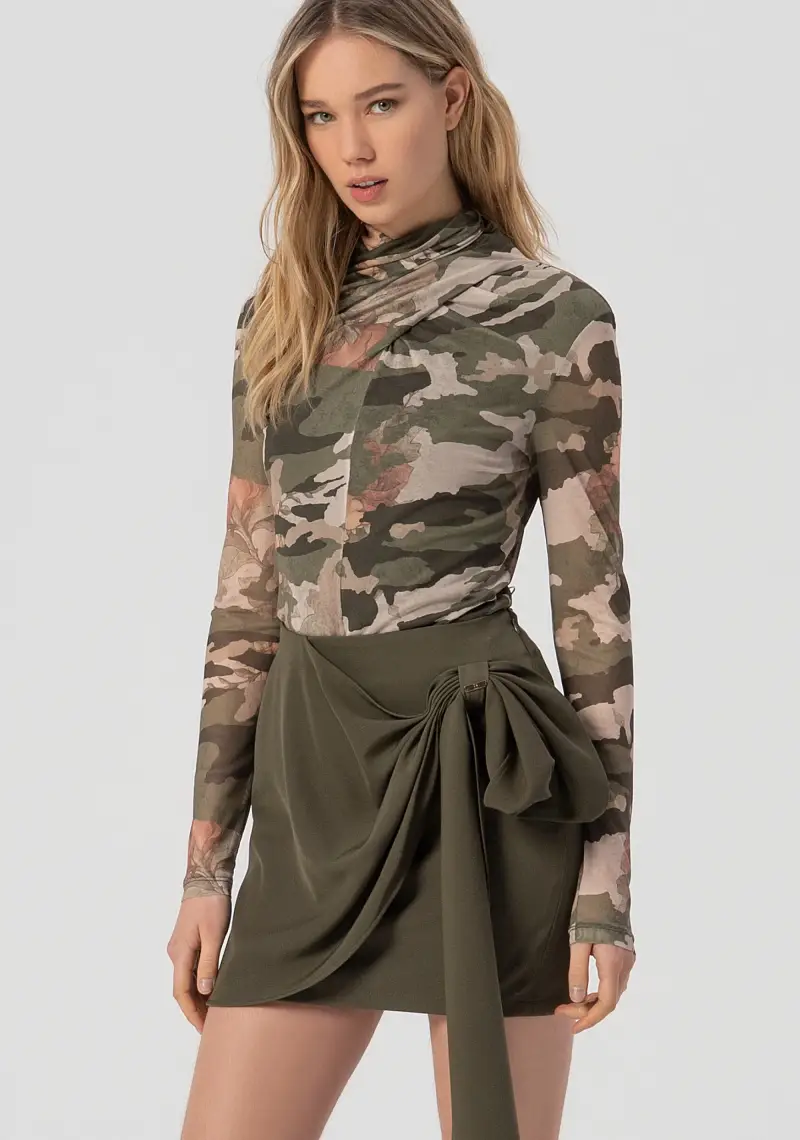 Gonna regular corta a portafoglio miniatura 2