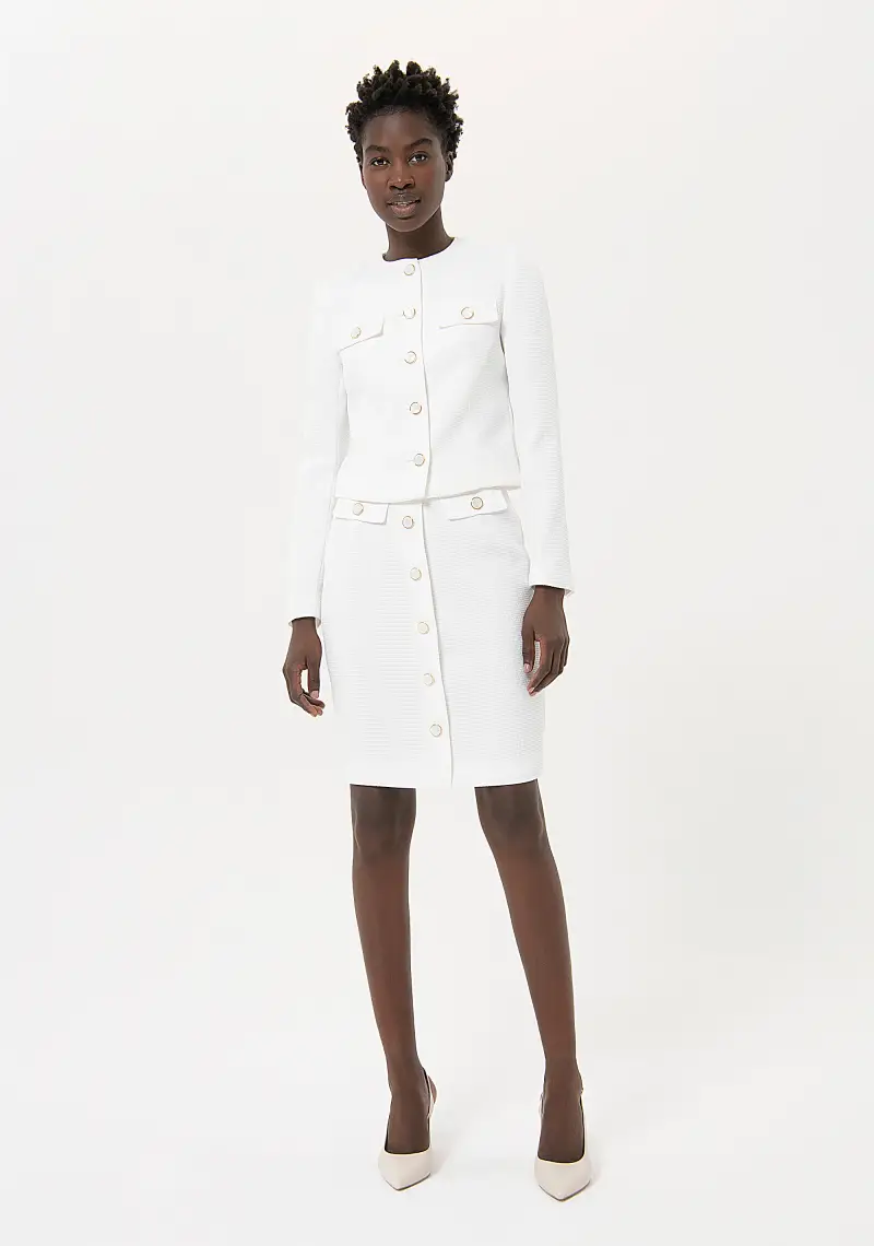 Gonna slim midi a tubino miniatura 2